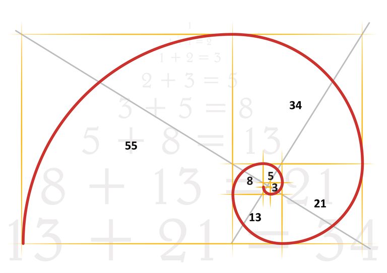 Fibonacci-spirál 1